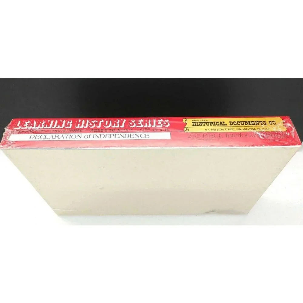 Declaration of Independence Jigsaw Puzzle Vintage Learning History New Sealed